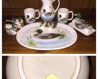 Otagiri 1982 Mallard Duck Themed China