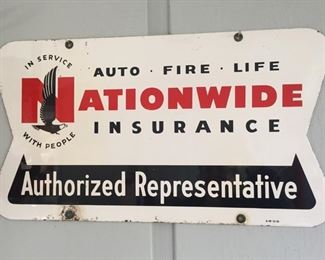 Old Nationwide Insurance Metal Sign