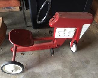 Old Red Pedal Tractor