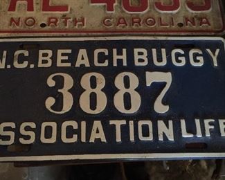 N.C. Beach Buggy License Plate