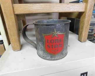 Lone Star Beer Tin Cup