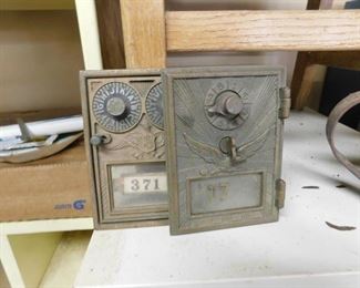 Old Postal Box Brass Doors