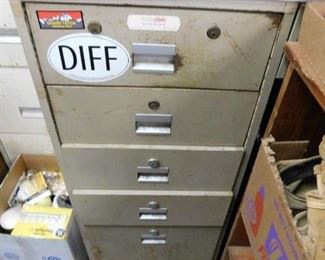Vintage Metal File Cabinet