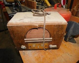 Old Wooden Case Radio
