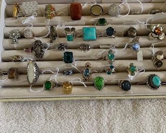 Sterling and Heidi Daus Rings