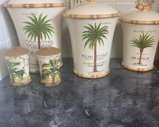 Beautiful Palm Canisters and S&P