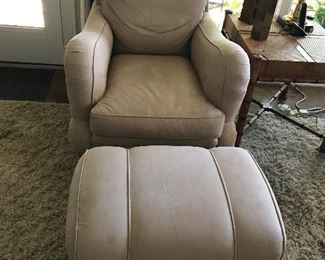 Sherrill Nail Head Chair and Matching Ottoman (From Batte) -- $375
