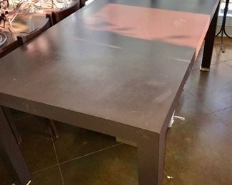 Custom made Brown Formica / Parson's Dining Table 
 -- $210
