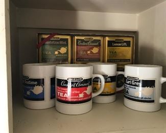 SET of Bigelow Tea Mugs and Gift Set -- $20