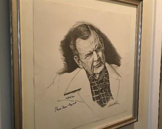 Signed Print of Bear Bryant by Ernie Patton -- $395