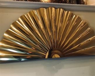Large Brass Fan -- $40