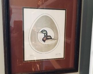 Signed Duck Print -- $20