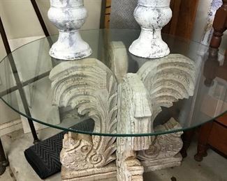 Glass Top Table -- $150