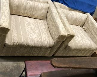 Pair of Box style Club Chairs -- $95