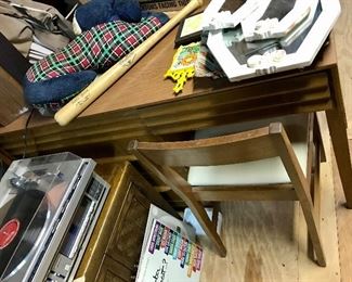 Hickory Desk & Chair -- $125
