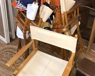 GROUP LOT of 9 Director's Chairs -- $90