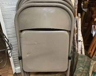 4 Metal Chairs -- $20