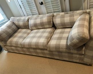 Plaid Box Sofa -- $195