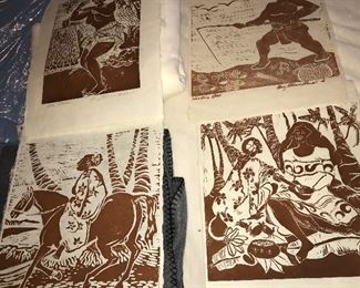 GROUP LOT of Hawaiian Prints -- $40