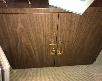 Low Cabinet / Lamp Table with Brass handles -- $75