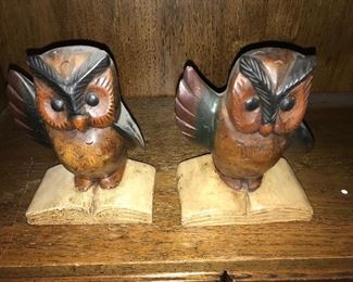 Pair of Owl Bookends -- $15