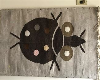 Ladybug Woven Wall Hanging -- $30