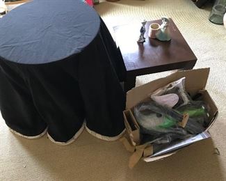 Table with Black Cloth -- $10