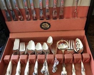 Set of 1881 Rogers Brothers Silver Plated Flatware in a Case (68 pieces) -- $150