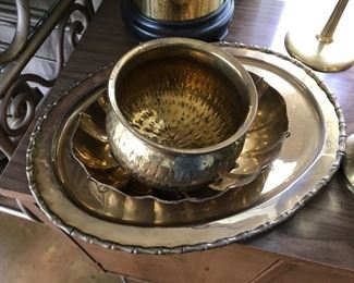 Brass Oval Tray -- $10