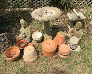 GROUP of Terra Cotta Pots -- $25