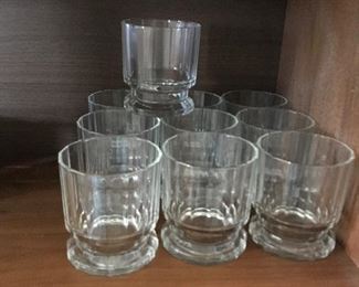 Set of 10 Footed Tumblers -- $20