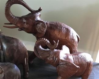 Pair of Resin Elephants -- $12