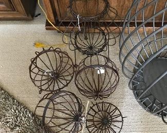 SET of Wire Globes -- $30