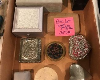 BOX LOT Jewelry / Trinket Boxes -- $40