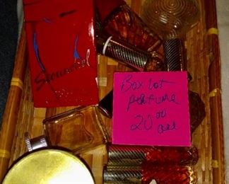 BOX LOT Perfume Bottles -- $20