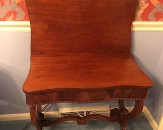 Mahogany game table
