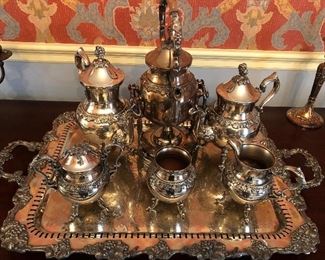 Tea and coffee service silverplate
