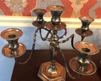 Silver candelabra