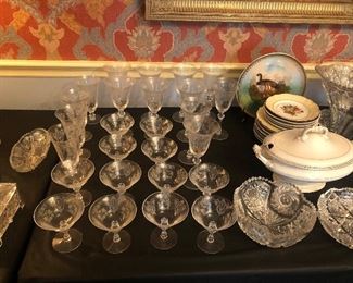 Etched Fostoria? Stemware. 
