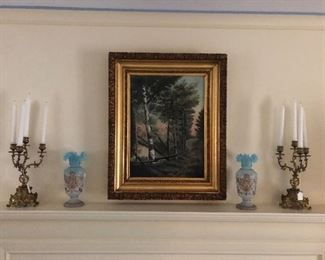 Oil painting in gilt frame