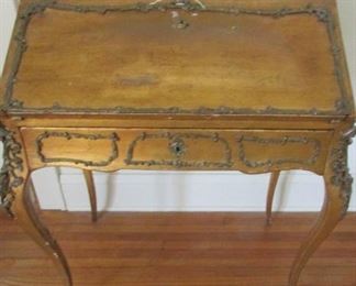 Freanch Desk with brass and we have the key