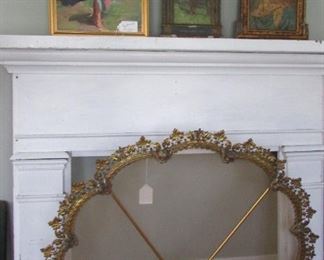 Victorian Firplace Screen and Fireplace Mantle & all the lovely ladies