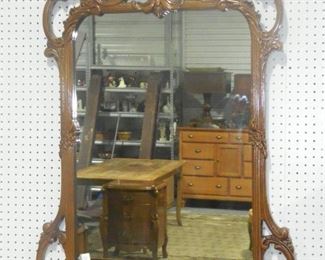 Walnut French Hanging Mirror