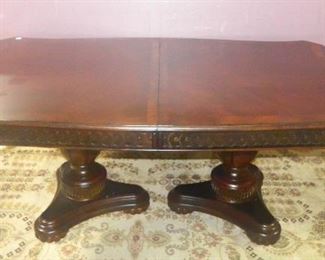 Double Pedestal Dining Table