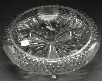 Cut Glass Butterfly Bowl
