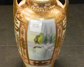 Nippon Double Handle Vase