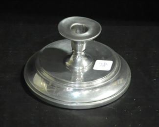 Cartier Pewter Weighted Candlestick