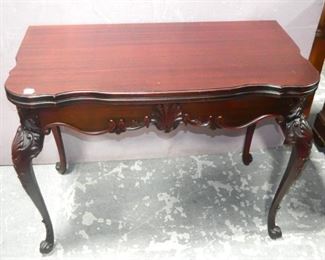 Mahogany Flip Top Extension Table