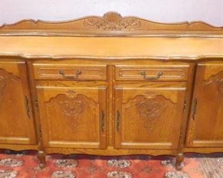 Oak Country French Sideboard