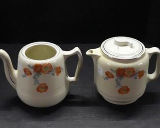 Orange Poppy Hall Pottery